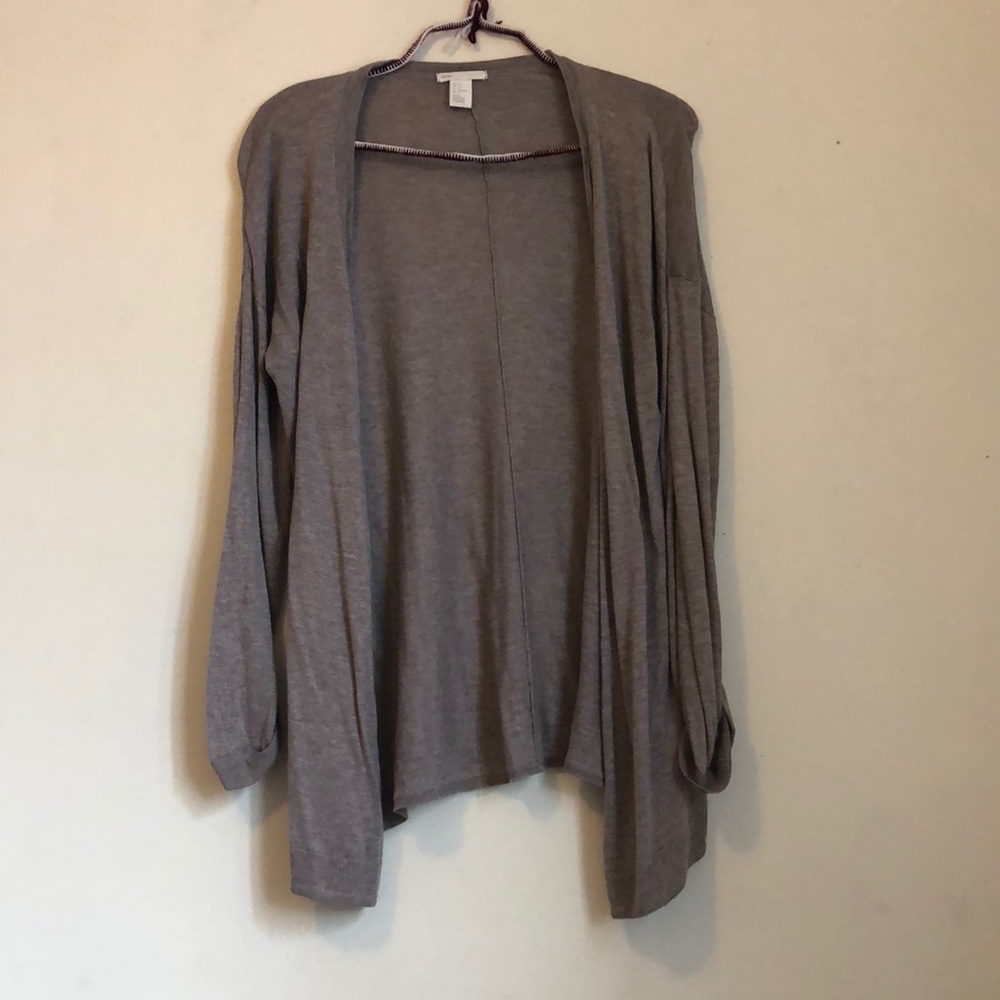 Mid length cardigan.